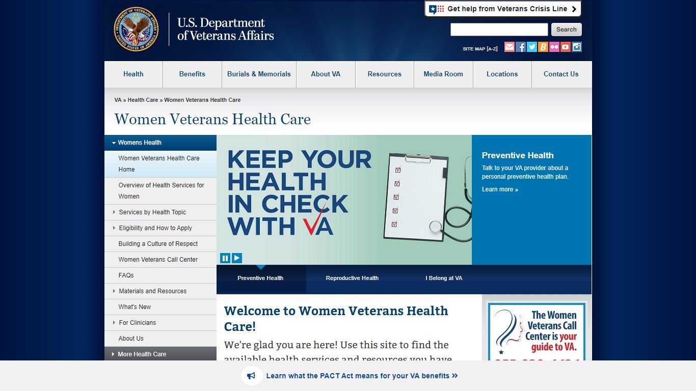 Women Veterans Health Care Home